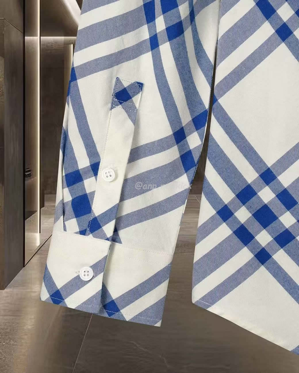 Burberry Check Cotton Shirt In Salt Check (5) - www.newkick.vip